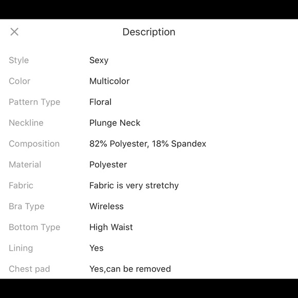 Floral Print Swimsuit - Picture 6 of 6